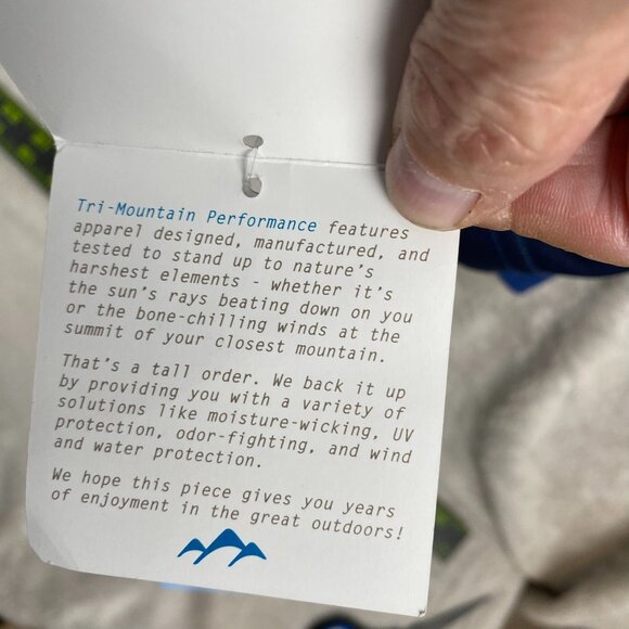 NWT Hanna-Barbera Mens Activewear Top 3XL Tri-Mountain Performance Shirt Blue - Picture 12 of 14